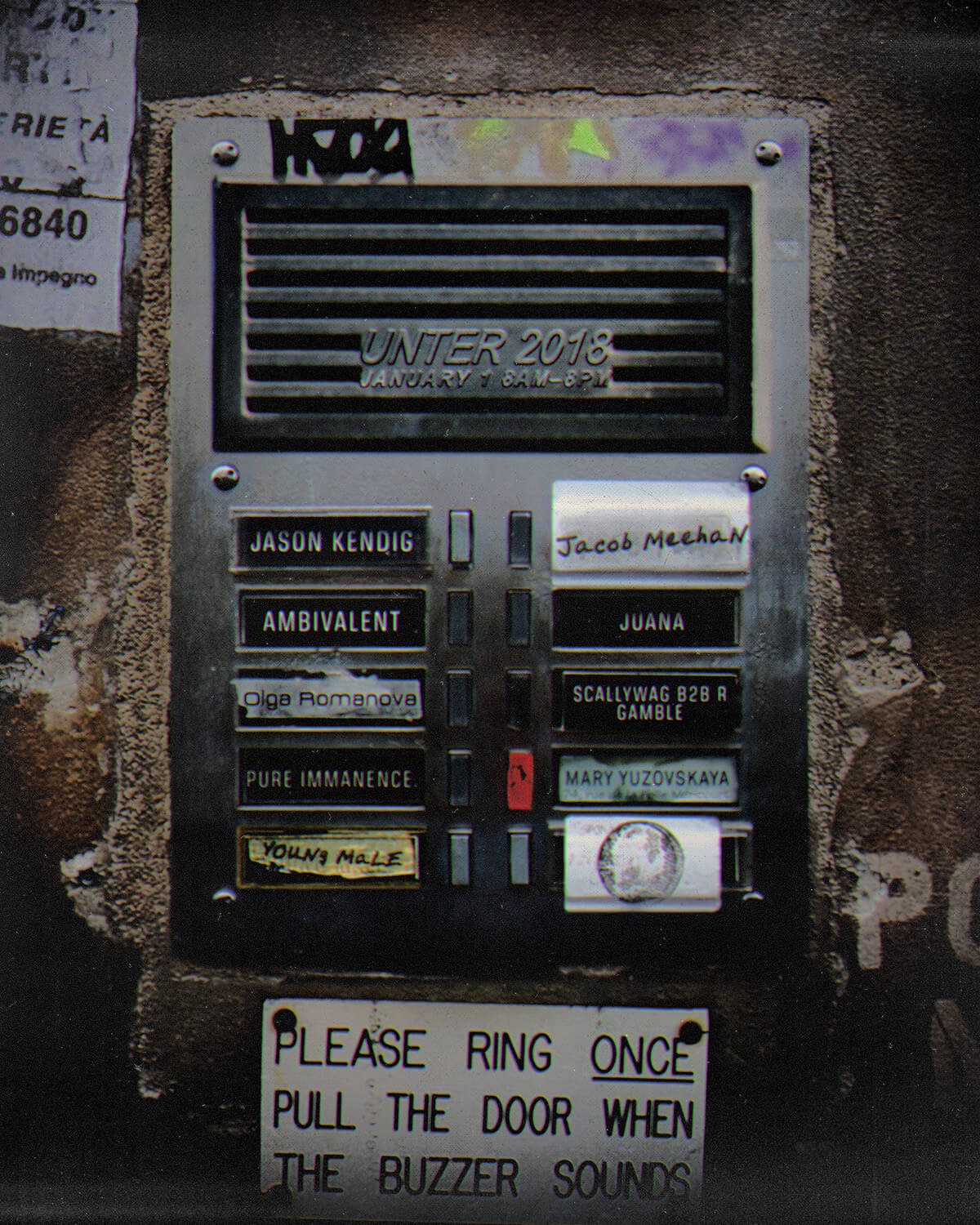 Poster for Unter Apartment Buzzer